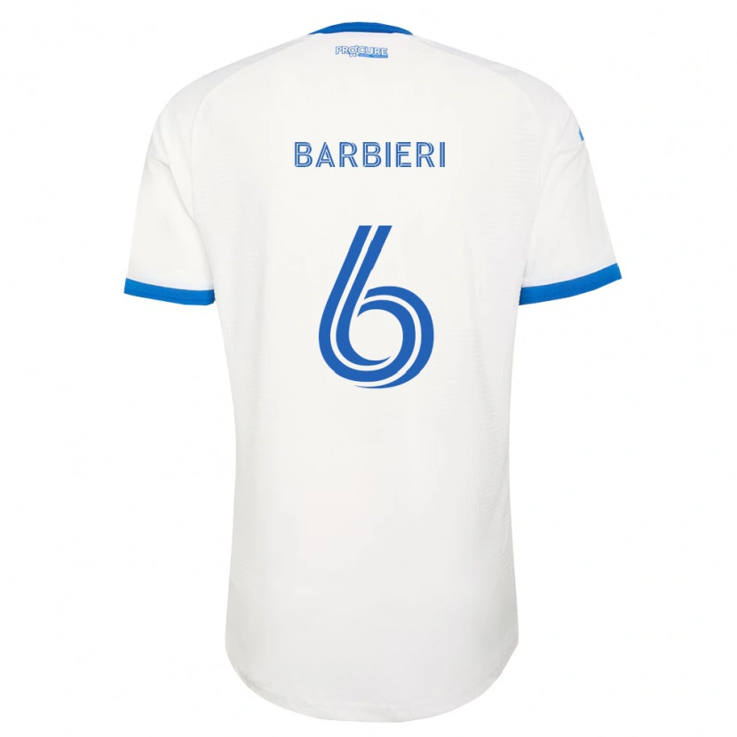 Danxen Dámské Juliano Barbieri #6 Nebesky Modrá Bílá Daleko Hráčské Dresy 2026/27 Dres