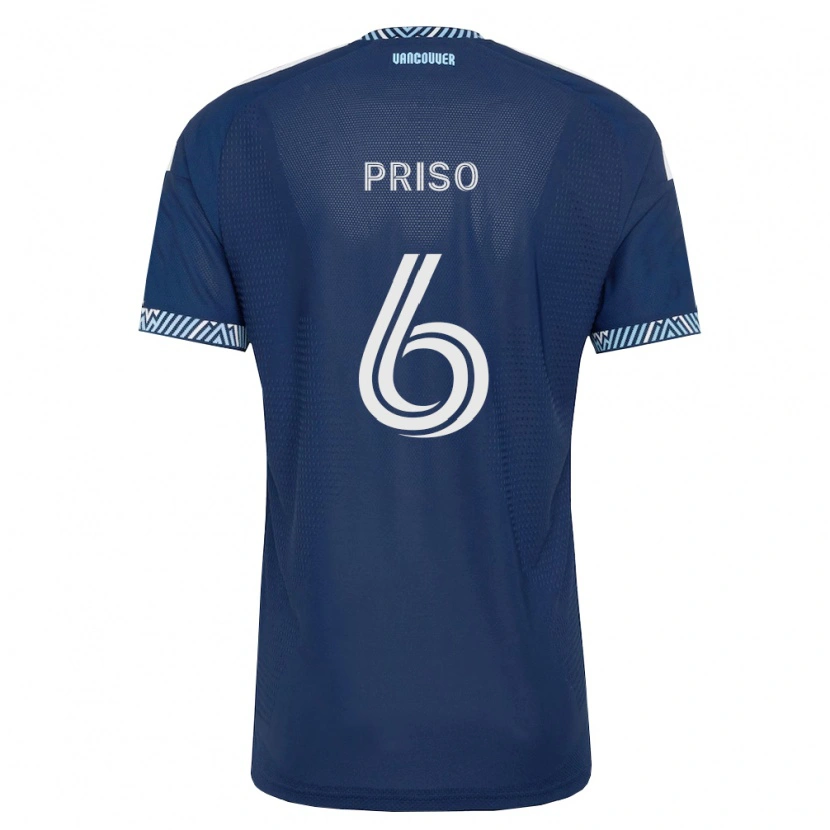 Danxen Dámské Ralph Priso #6 Tmavě Modrá Bílá Daleko Hráčské Dresy 2026/27 Dres
