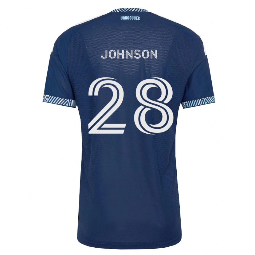 Danxen Dámské Tate Johnson #28 Tmavě Modrá Bílá Daleko Hráčské Dresy 2026/27 Dres
