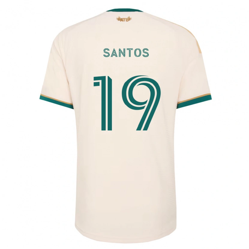 Danxen Dámské Sergio Santos #19 Šampaňská Zelená Daleko Hráčské Dresy 2026/27 Dres