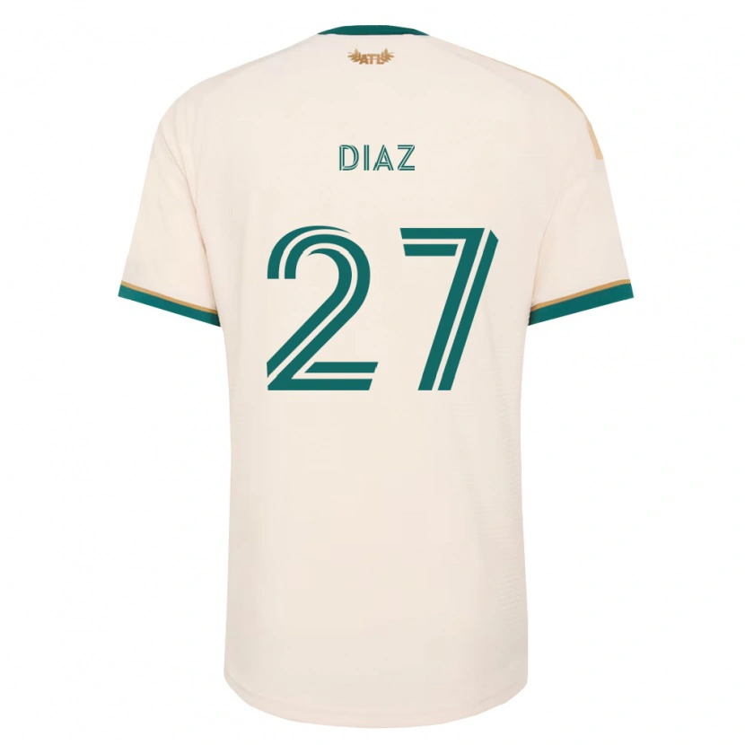 Danxen Dámské Paulo Díaz #27 Šampaňská Zelená Daleko Hráčské Dresy 2026/27 Dres