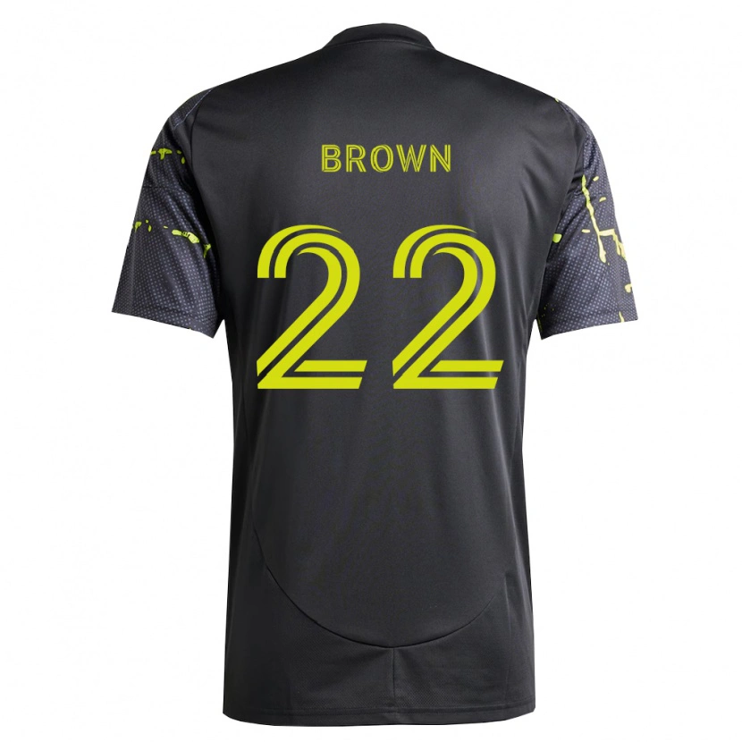 Danxen Dámské Tristan Brown #22 Fluorescenční Žlutá Černá Daleko Hráčské Dresy 2026/27 Dres