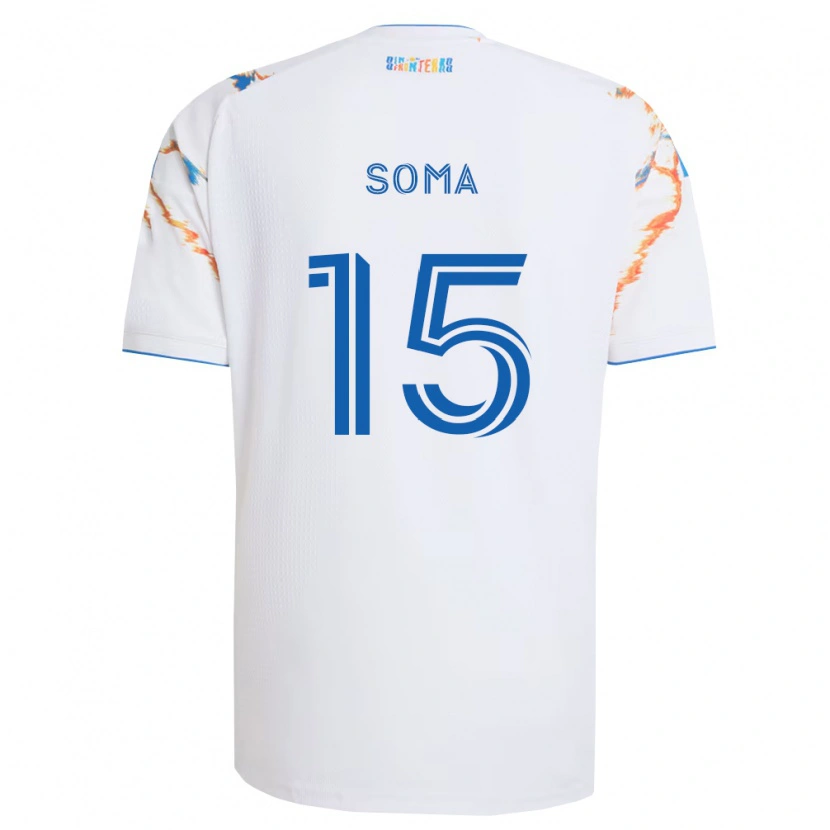 Danxen Dámské Pedro Soma #15 Bílá Oranžová Modrá Daleko Hráčské Dresy 2026/27 Dres