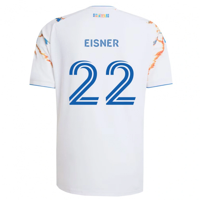 Danxen Dámské Wilson Eisner #22 Bílá Oranžová Modrá Daleko Hráčské Dresy 2026/27 Dres