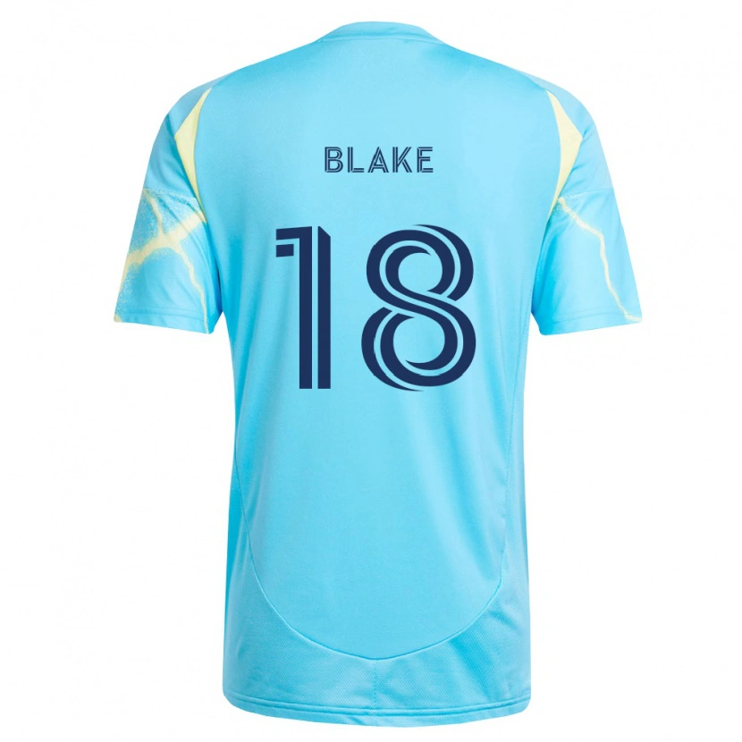 Danxen Dámské Andre Blake #18 Světle Modrá Černá Světle Žlutá Daleko Hráčské Dresy 2026/27 Dres