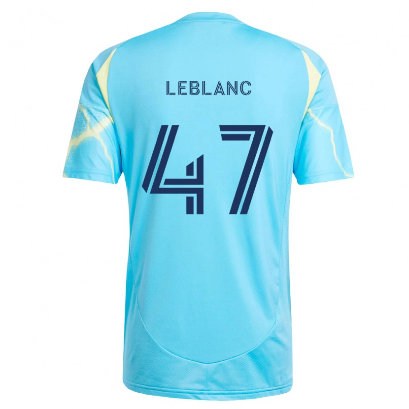 Danxen Dámské Kellan Leblanc #47 Světle Modrá Černá Světle Žlutá Daleko Hráčské Dresy 2026/27 Dres