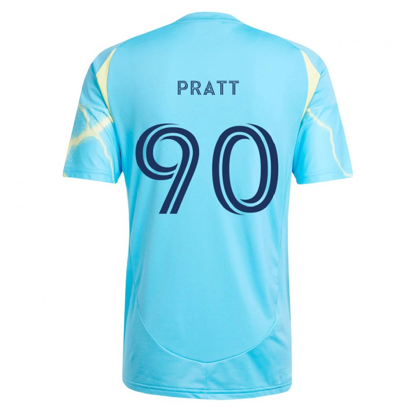 Danxen Dámské Oliver Pratt #90 Světle Modrá Černá Světle Žlutá Daleko Hráčské Dresy 2026/27 Dres