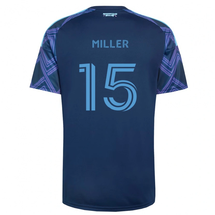 Danxen Dámské Jansen Miller #15 Královsky Modrá Fialová Daleko Hráčské Dresy 2026/27 Dres