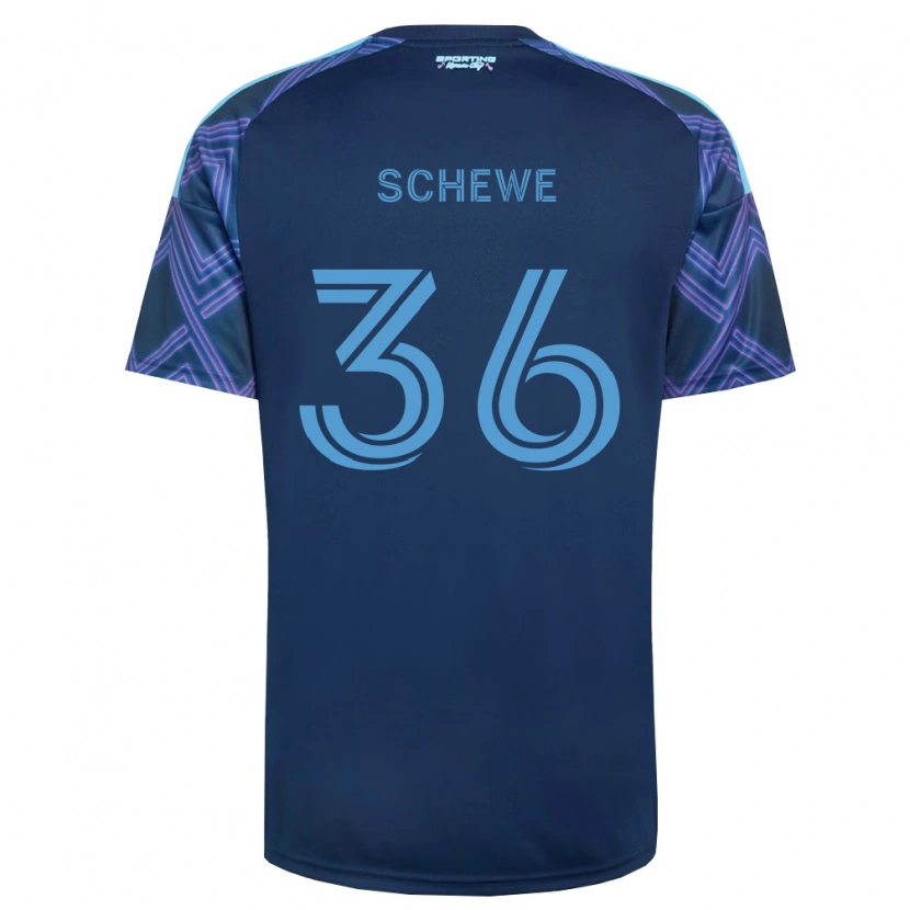 Danxen Dámské Ryan Schewe #36 Královsky Modrá Fialová Daleko Hráčské Dresy 2026/27 Dres
