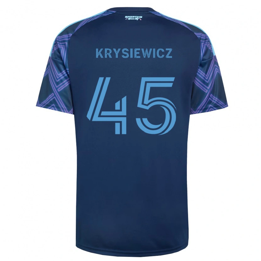 Danxen Dámské Brady Krysiewicz #45 Královsky Modrá Fialová Daleko Hráčské Dresy 2026/27 Dres