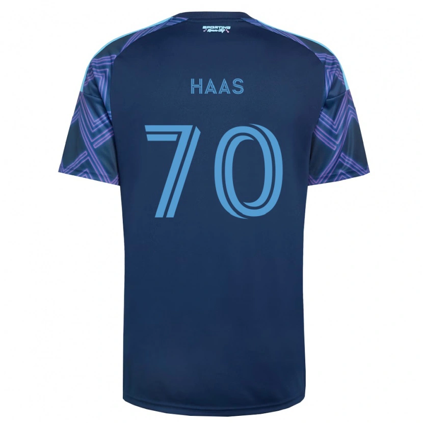 Danxen Dámské Ty Haas #70 Královsky Modrá Fialová Daleko Hráčské Dresy 2026/27 Dres