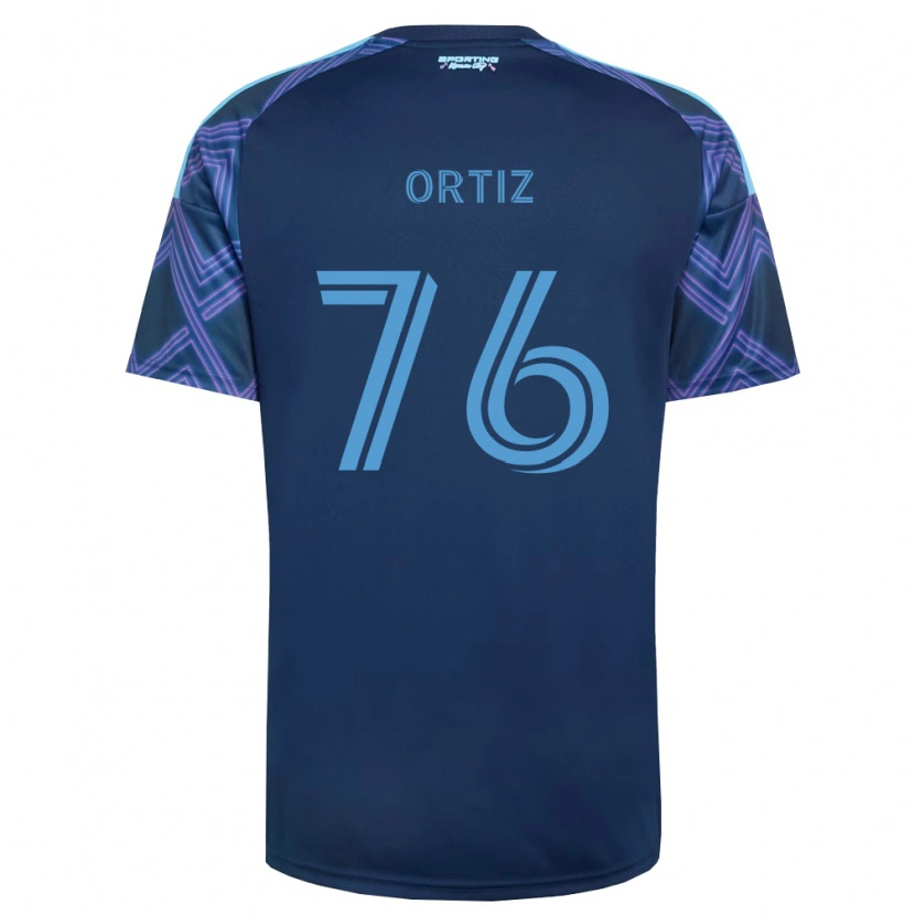 Danxen Dámské Johann Ortiz #76 Královsky Modrá Fialová Daleko Hráčské Dresy 2026/27 Dres