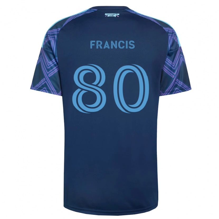 Danxen Dámské Makhi Francis #80 Královsky Modrá Fialová Daleko Hráčské Dresy 2026/27 Dres