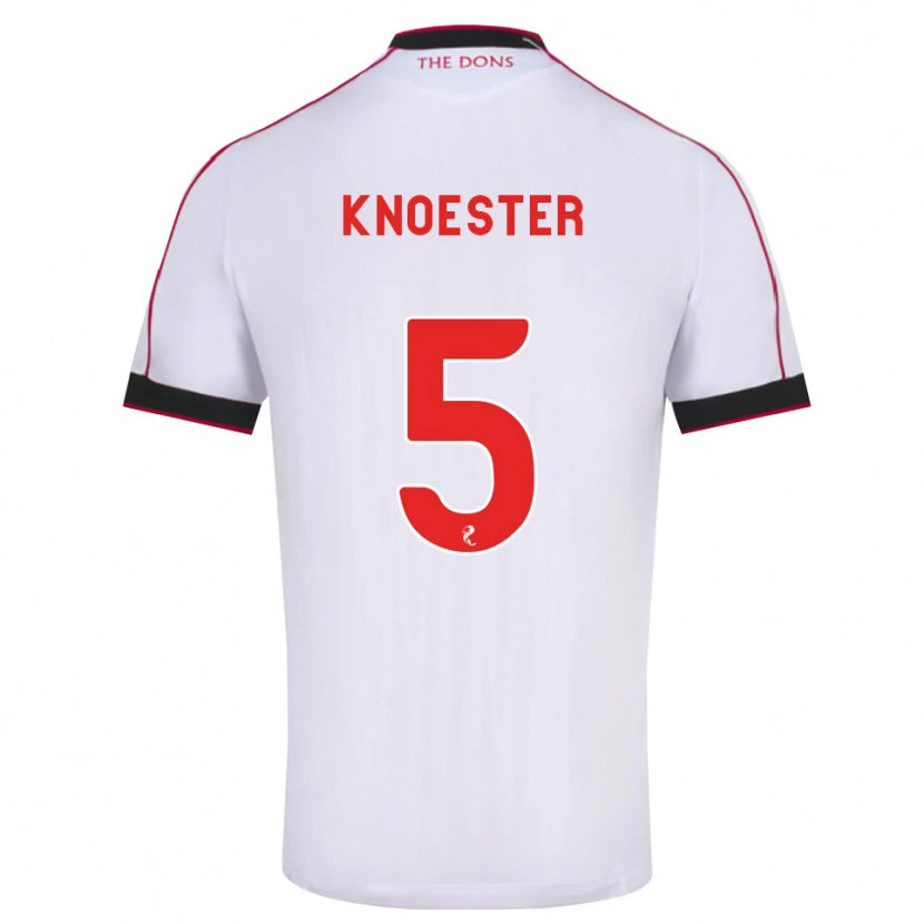 Danxen Dámské Mats Knoester #5 Černá Červená Bílá Daleko Hráčské Dresy 2026/27 Dres