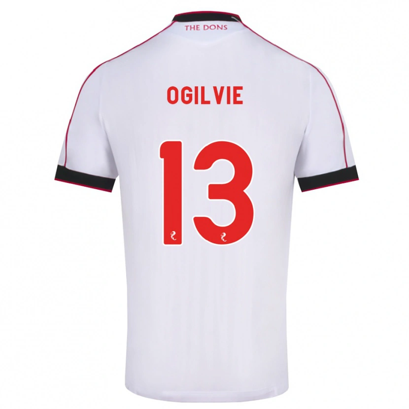 Danxen Dámské Francesca Ogilvie #13 Černá Červená Bílá Daleko Hráčské Dresy 2026/27 Dres