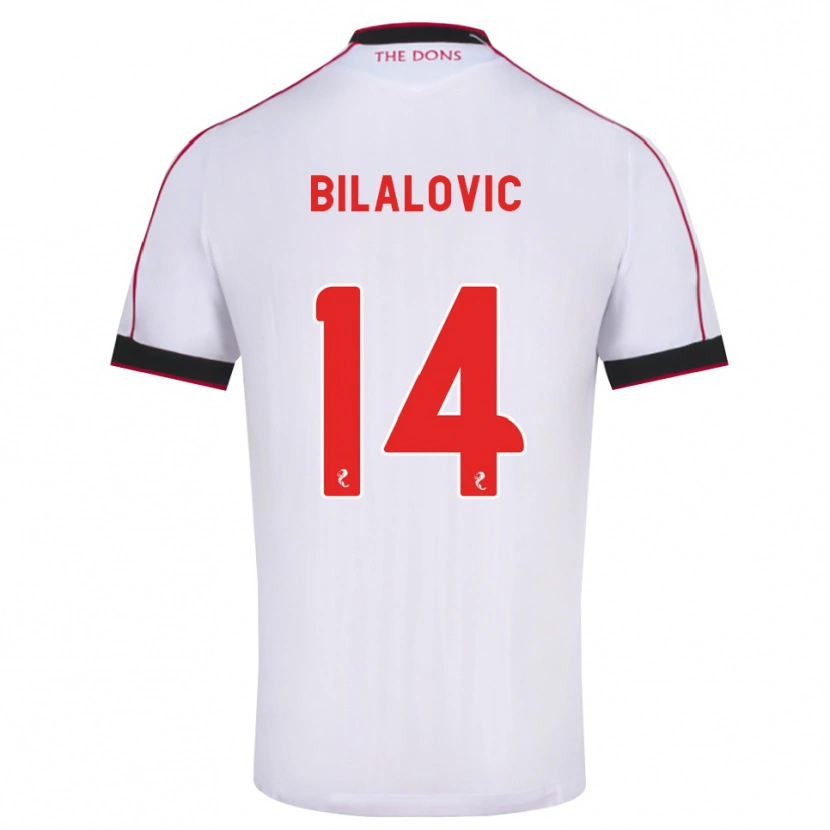 Danxen Dámské Kenan Bilalovic #14 Černá Červená Bílá Daleko Hráčské Dresy 2026/27 Dres
