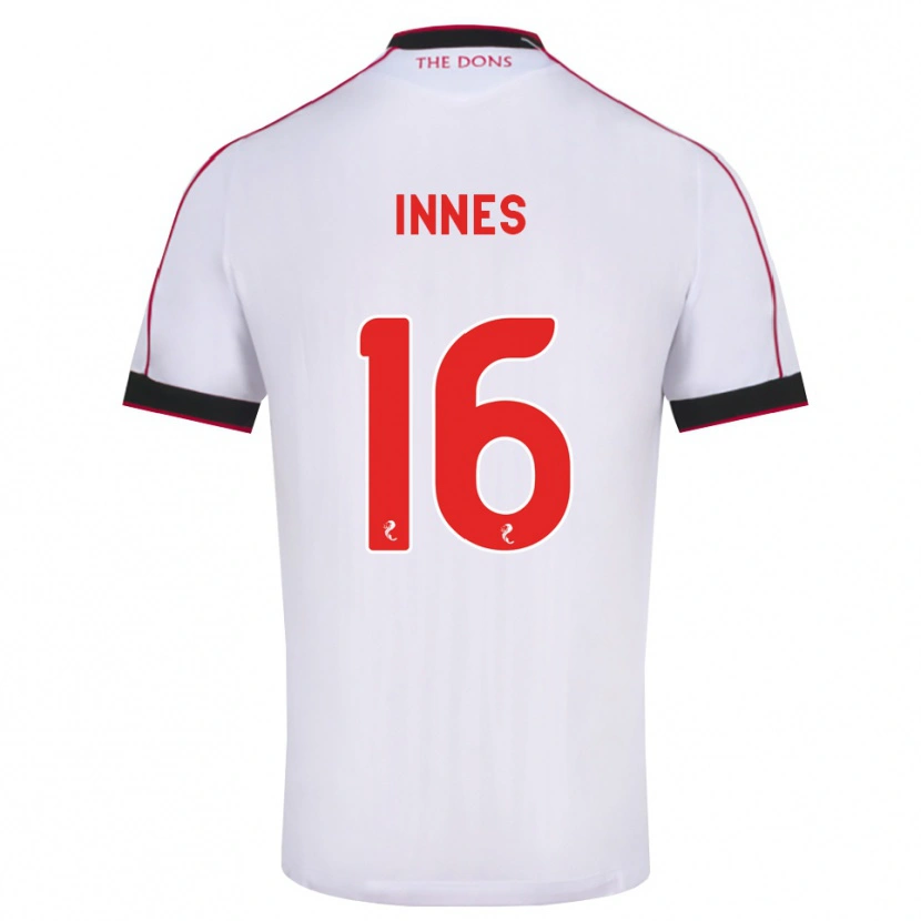 Danxen Dámské Hannah Innes #16 Černá Červená Bílá Daleko Hráčské Dresy 2026/27 Dres