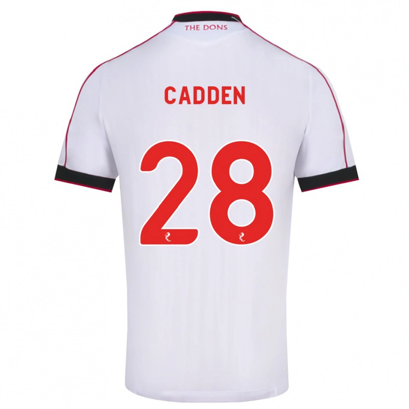 Danxen Dámské Chris Cadden #28 Černá Červená Bílá Daleko Hráčské Dresy 2026/27 Dres