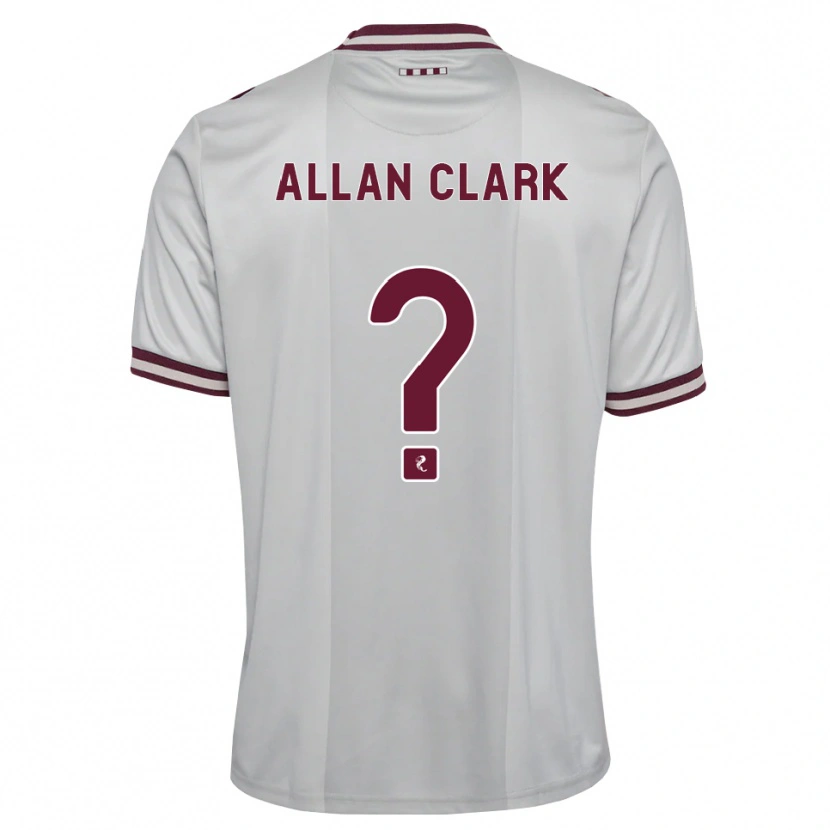 Danxen Dámské Allan Clark #0 Bílá Purpurová Daleko Hráčské Dresy 2026/27 Dres
