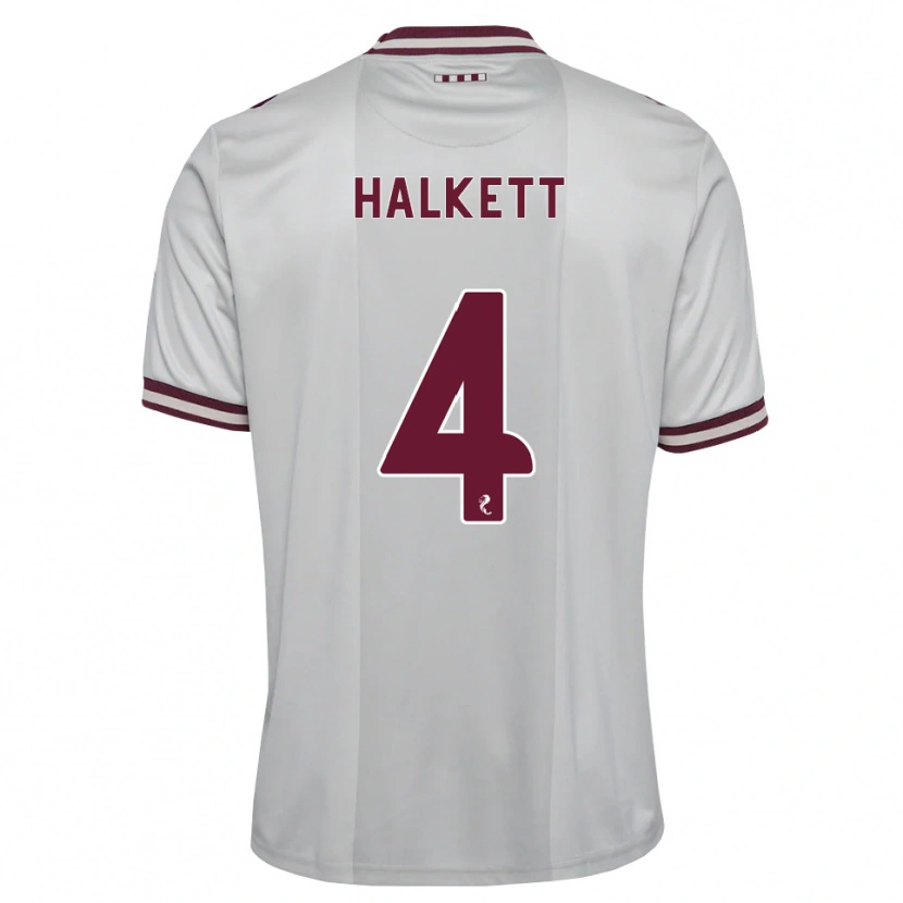 Danxen Dámské Craig Halkett #4 Bílá Purpurová Daleko Hráčské Dresy 2026/27 Dres