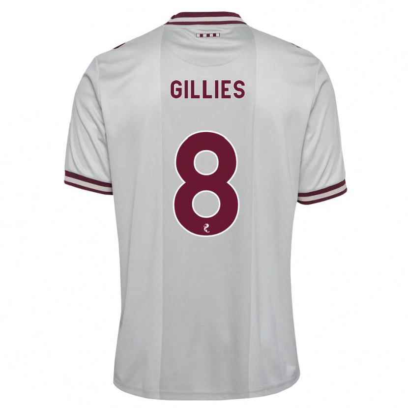 Danxen Dámské Matthew Gillies #8 Bílá Purpurová Daleko Hráčské Dresy 2026/27 Dres