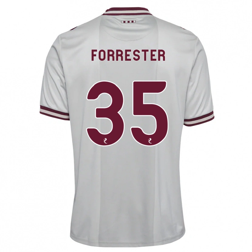 Danxen Dámské Adam Forrester #35 Bílá Purpurová Daleko Hráčské Dresy 2026/27 Dres