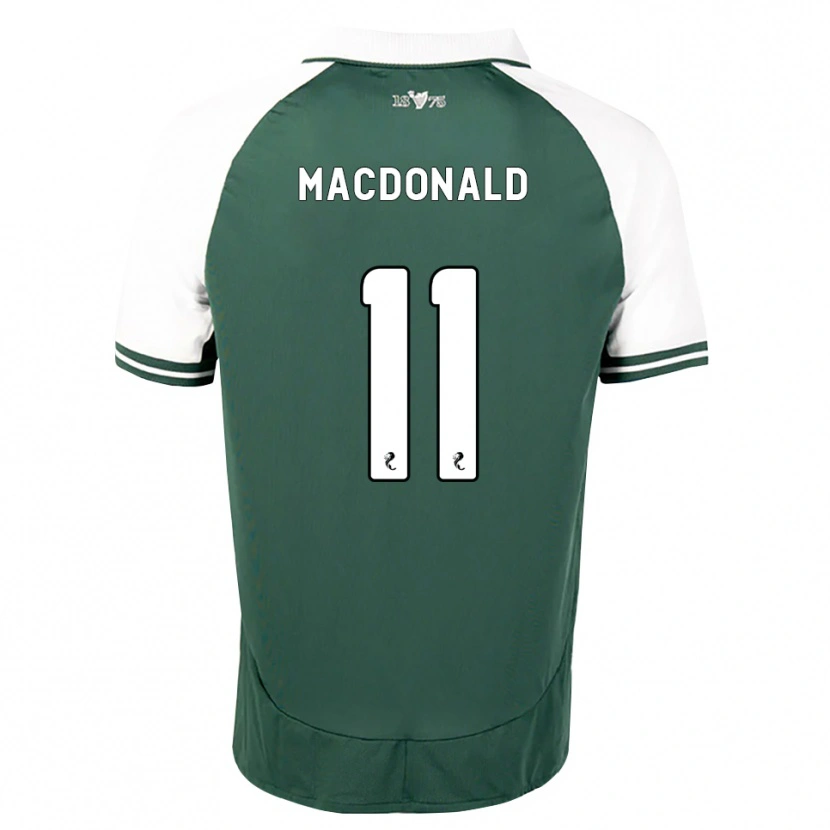 Danxen Dětské Callum Macdonald #11 Mořská Zelená Bílá Domů Hráčské Dresy 2026/27 Dres