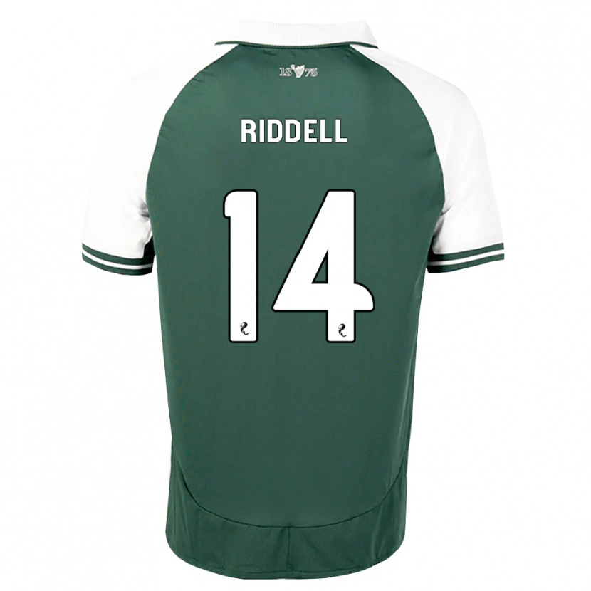 Danxen Dětské Jaden Riddell #14 Mořská Zelená Bílá Domů Hráčské Dresy 2026/27 Dres
