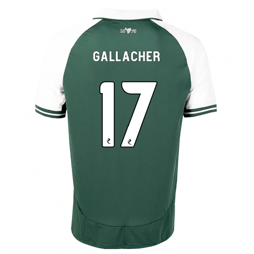 Danxen Dětské Jay Gallacher #17 Mořská Zelená Bílá Domů Hráčské Dresy 2026/27 Dres