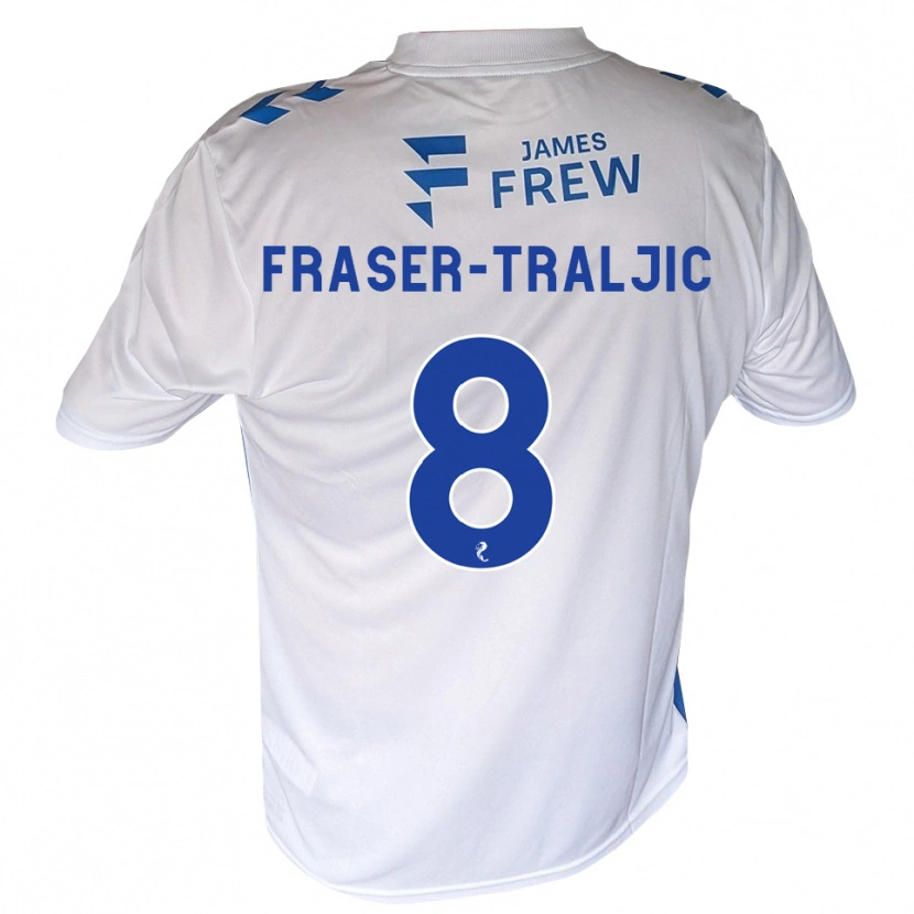 Danxen Dětské Kali Fraser-Traljic #8 Královská Modrá Bílá Domů Hráčské Dresy 2026/27 Dres