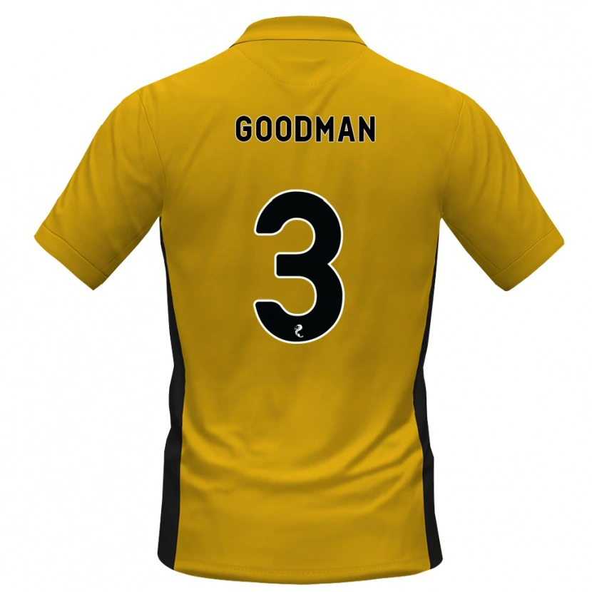 Danxen Dětské Mya Goodman #3 Oranžová Černá Domů Hráčské Dresy 2026/27 Dres