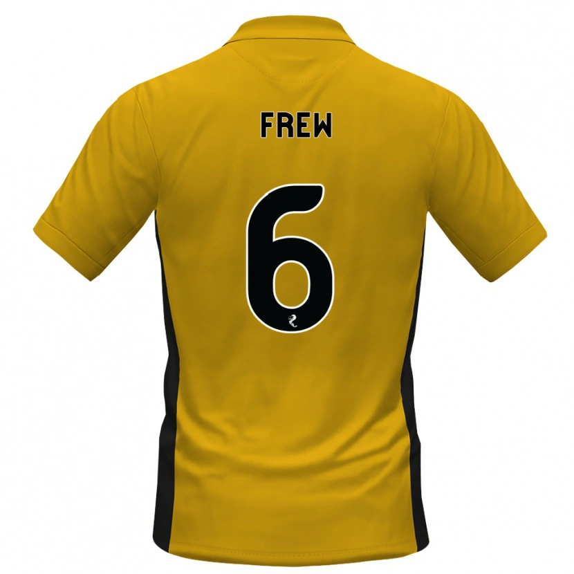 Danxen Dětské Natasha Frew #6 Oranžová Černá Domů Hráčské Dresy 2026/27 Dres