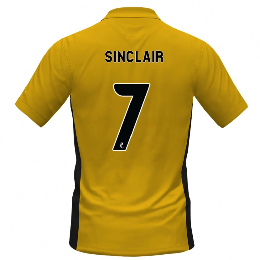 Danxen Dětské Tyrese Sinclair #7 Oranžová Černá Domů Hráčské Dresy 2026/27 Dres