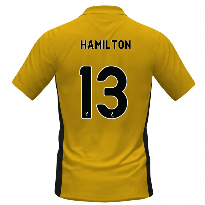 Danxen Dětské Jack Hamilton #13 Oranžová Černá Domů Hráčské Dresy 2026/27 Dres
