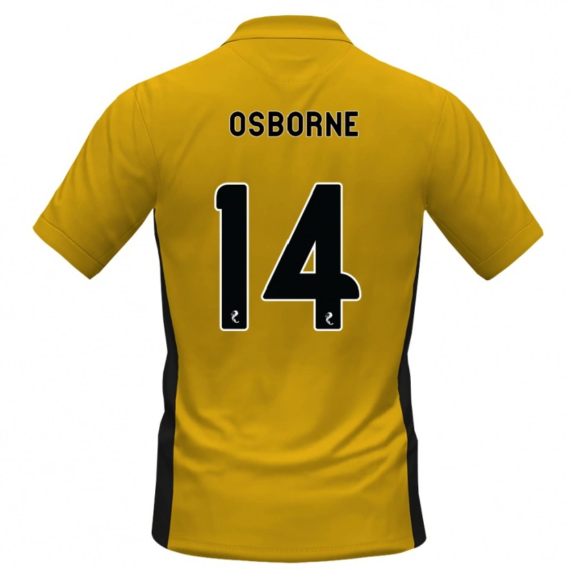 Danxen Dětské Ellie Osborne #14 Oranžová Černá Domů Hráčské Dresy 2026/27 Dres