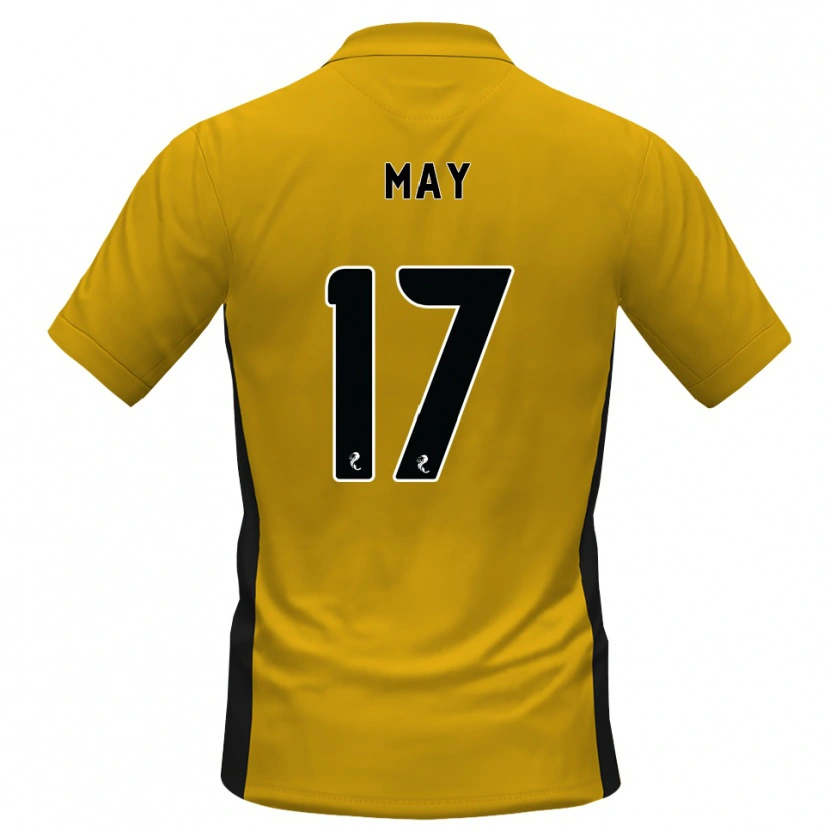 Danxen Dětské Stevie May #17 Oranžová Černá Domů Hráčské Dresy 2026/27 Dres