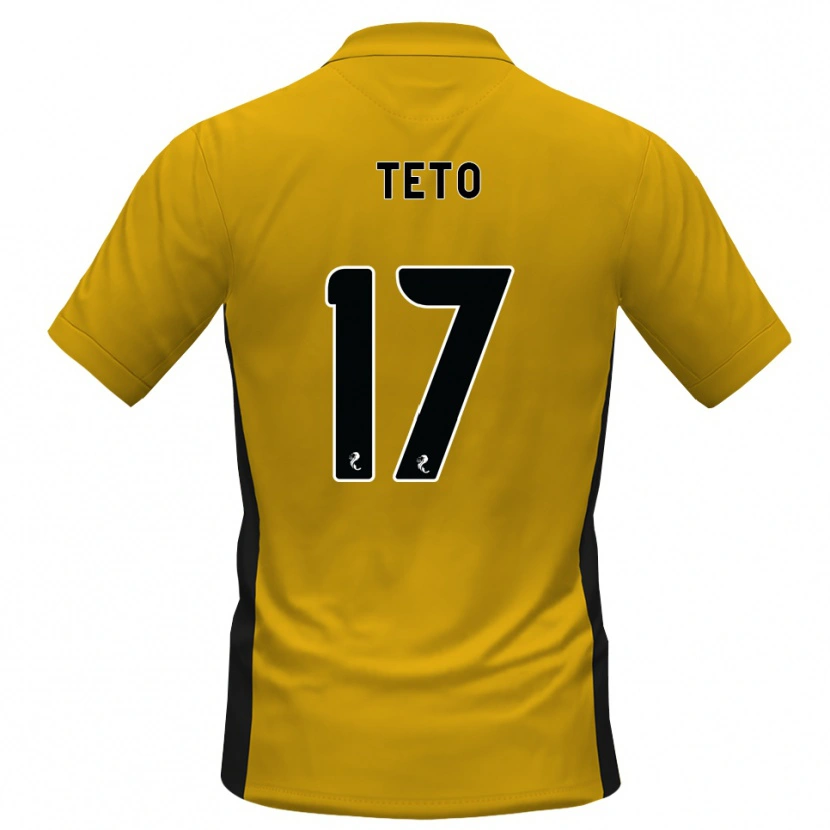 Danxen Dětské Aphelele Teto #17 Oranžová Černá Domů Hráčské Dresy 2026/27 Dres