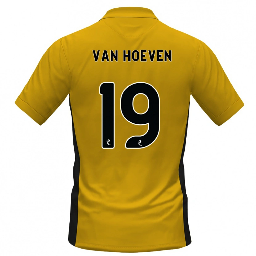 Danxen Dětské Bradly Van Hoeven #19 Oranžová Černá Domů Hráčské Dresy 2026/27 Dres
