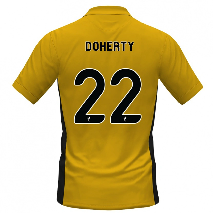 Danxen Dětské Jordan Doherty #22 Oranžová Černá Domů Hráčské Dresy 2026/27 Dres