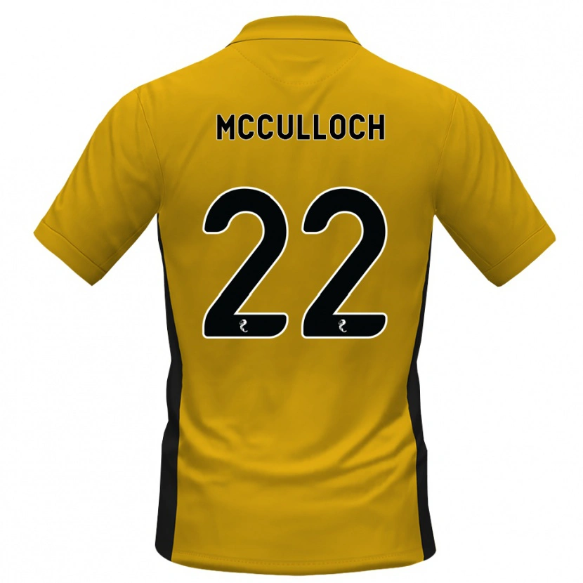 Danxen Dětské Seren Mcculloch #22 Oranžová Černá Domů Hráčské Dresy 2026/27 Dres