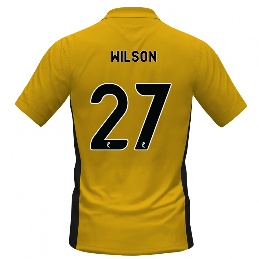 Danxen Dětské Danny Wilson #27 Oranžová Černá Domů Hráčské Dresy 2026/27 Dres
