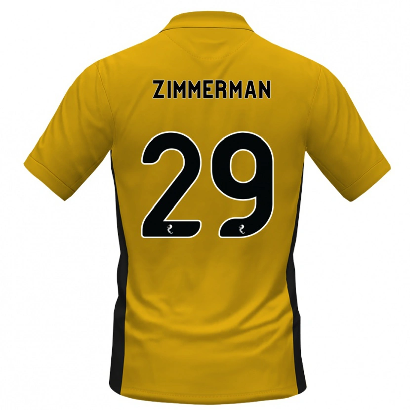 Danxen Dětské Joshua Zimmerman #29 Oranžová Černá Domů Hráčské Dresy 2026/27 Dres