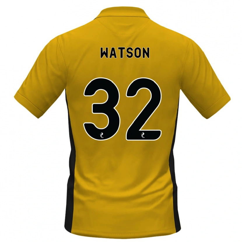 Danxen Dětské Ashley Watson #32 Oranžová Černá Domů Hráčské Dresy 2026/27 Dres