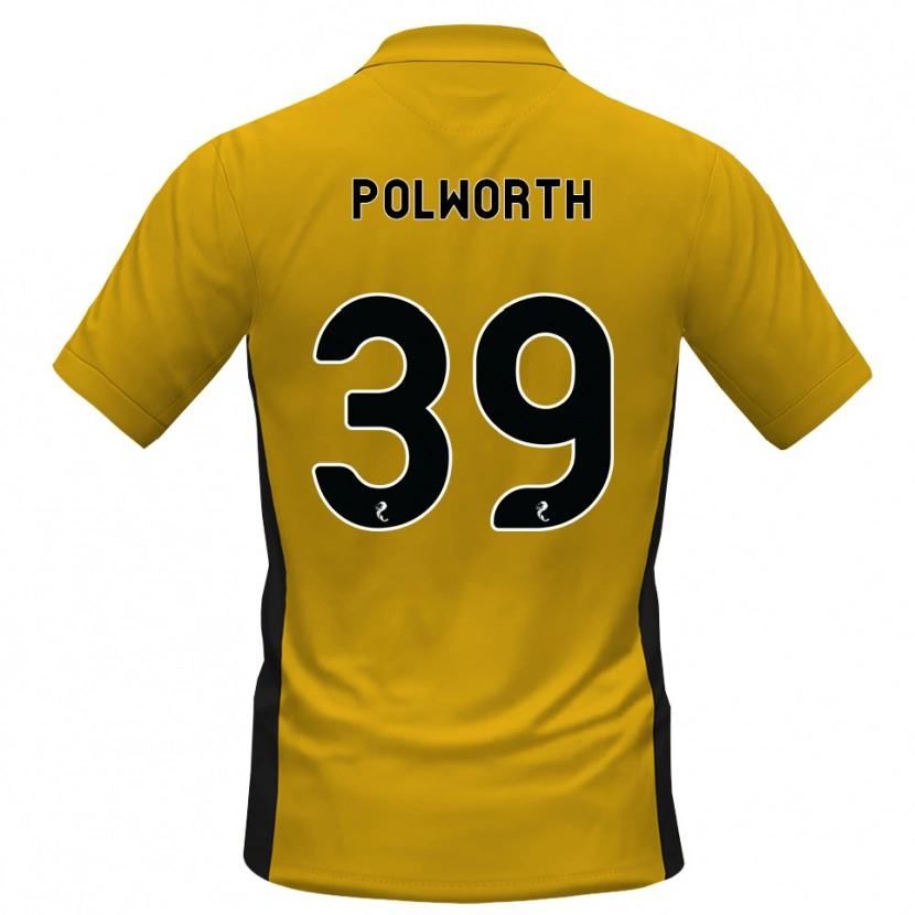 Danxen Dětské Liam Polworth #39 Oranžová Černá Domů Hráčské Dresy 2026/27 Dres
