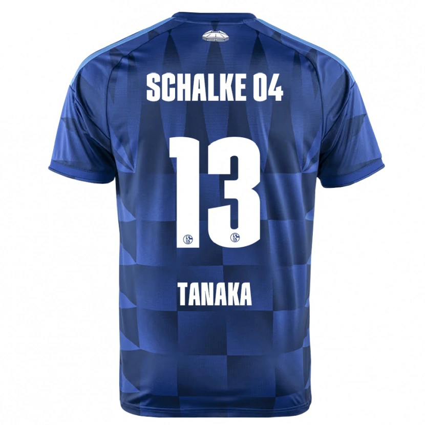 Danxen Dětské Satoshi Tanaka #13 Tmavě Modrá Žlutá Bílá Domů Hráčské Dresy 2026/27 Dres