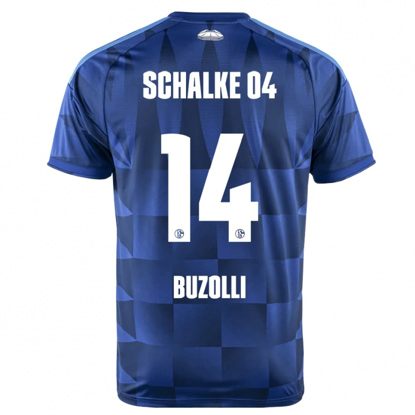 Danxen Dětské Andri Buzolli #14 Tmavě Modrá Žlutá Bílá Domů Hráčské Dresy 2026/27 Dres