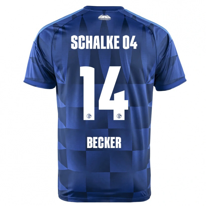 Danxen Dětské Daniel Becker #14 Tmavě Modrá Žlutá Bílá Domů Hráčské Dresy 2026/27 Dres