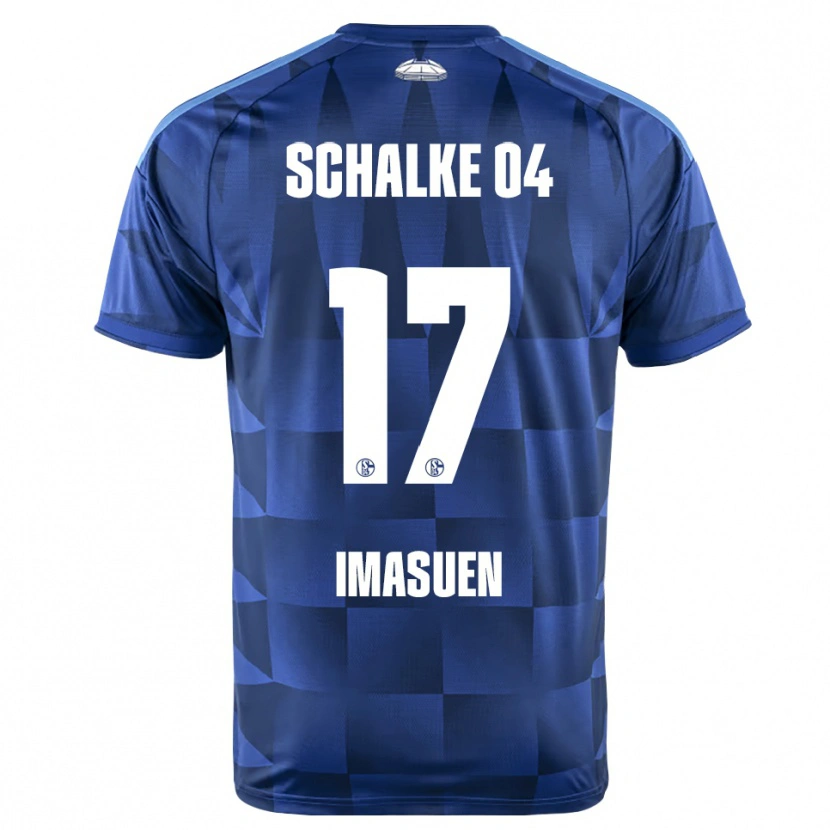 Danxen Dětské Joel Imasuen #17 Tmavě Modrá Žlutá Bílá Domů Hráčské Dresy 2026/27 Dres