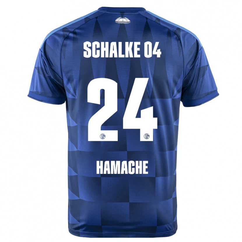 Danxen Dětské Ilyes Hamache #24 Tmavě Modrá Žlutá Bílá Domů Hráčské Dresy 2026/27 Dres