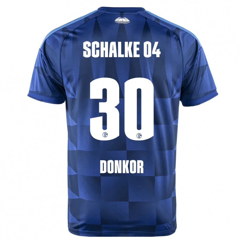 Danxen Dětské Anton Donkor #30 Tmavě Modrá Žlutá Bílá Domů Hráčské Dresy 2026/27 Dres